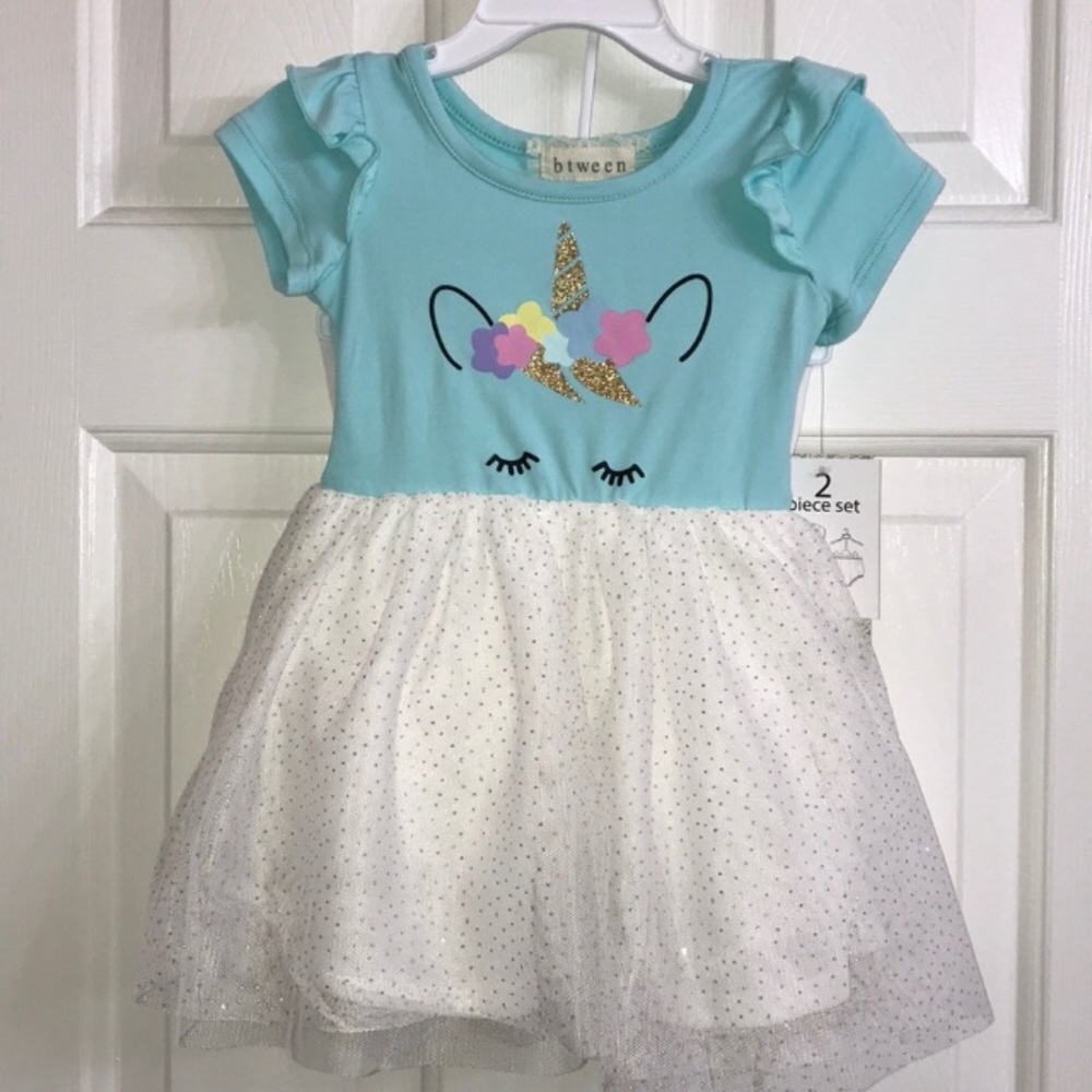 Unicorn Dress Btween 12mos